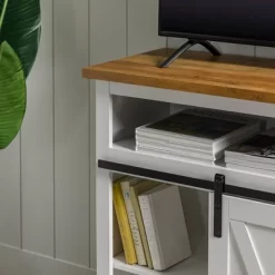 Transitional Sliding Barndoor Highboy TV Stand For TVs Up To 58" - Saracina Home 27 Transitional Sliding Barndoor Highboy TV Stand For TVs Up To 58" - Saracina Home -HOMCOM Store GUEST 9668399f e5a7 419a a34e f0354846aab9