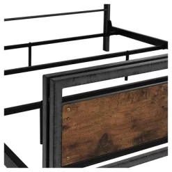Queen Urban Chic Metal And Wood Plank Bed Brown - Saracina Home 9 Queen Urban Chic Metal And Wood Plank Bed Brown - Saracina Home -HOMCOM Store GUEST 96ec04c6 8825 401d a458 94fb7b509933