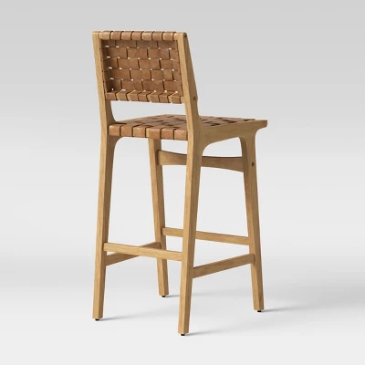 Ceylon Woven And Wood Barstool - Threshold™ 3 Ceylon Woven And Wood Barstool - Threshold™ - Image 3
