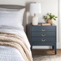 Quail Hill 3 Drawer Nightstand Mount Etna Blue - Threshold™ Designed With Studio McGee