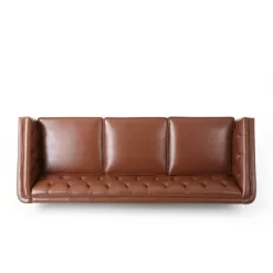 Ovando Contemporary Upholstered 3 Seater Sofa - Christopher Knight Home 16 Ovando Contemporary Upholstered 3 Seater Sofa - Christopher Knight Home -HOMCOM Store GUEST 9a6cbc0b 7f3b 4bd9 8a71 739acd5248d5