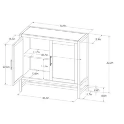 Warwick 2 Door Cabinet - Threshold 17 Warwick 2 Door Cabinet - Threshold -HOMCOM Store GUEST 9cb1ff09 369a 4ed2 bb83 dbfe75090dad