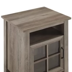 Transitional Classic Windowpane Storage Side Table - Saracina Home -HOMCOM Store GUEST 9ee162b5 066b 4760 a226 f954c2073eb0