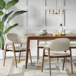 Ingleside Open Back Upholstered Wood Frame Dining Chair - Threshold™