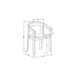 Terra Solid Wood Curved Back Dining Chair - Threshold™ Designed With Studio McGee 13 Terra Solid Wood Curved Back Dining Chair - Threshold™ Designed With Studio McGee -HOMCOM Store GUEST a386c950 6b68 47a0 8004 10af9f6b52b5