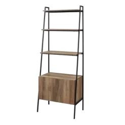 72" Open Shelf And Closed Storage Cabinet Ladder Bookcase - Saracina Home -HOMCOM Store GUEST a549211b d335 42ba adc5 7d826ec271f5