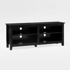 Transitional 4 Cubby Wood Open Storage TV Stand For TVs Up To 65"- Saracina Home 26 Transitional 4 Cubby Wood Open Storage TV Stand For TVs Up To 65"- Saracina Home -HOMCOM Store GUEST a6e3a24c 5f9e 443a b207 9469bc1cee89