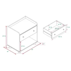 Set Of 2 Katie Transitional Tray Top 1 Drawer Solid Wood Nightstands Caramel - Saracina Home 17 Set Of 2 Katie Transitional Tray Top 1 Drawer Solid Wood Nightstands Caramel - Saracina Home -HOMCOM Store GUEST aa86a644 1088 4491 99db ac863c4ab818