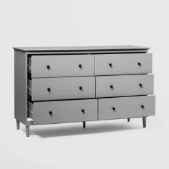 Stiva Classic Mid-Century Modern Horizontal 6 Drawer Dresser - Saracina Home 33 Stiva Classic Mid-Century Modern Horizontal 6 Drawer Dresser - Saracina Home -HOMCOM Store GUEST ab27ae63 eb40 4a84 a28a ef6f50069d2d