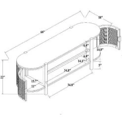Portola Hills Caned Door TV Stand For TVs Up To 60" - Threshold™ Designed With Studio McGee 19 Portola Hills Caned Door TV Stand For TVs Up To 60" - Threshold™ Designed With Studio McGee -HOMCOM Store GUEST aba2ea09 33b5 40d8 8eb5 a81996af25bb