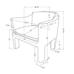 Linaria Fully Upholstered Velvet Accent Chair - Opalhouse™ Designed With Jungalow™ -HOMCOM Store GUEST ad17c705 dfa0 46d8 b8c3 dfd39ecea933