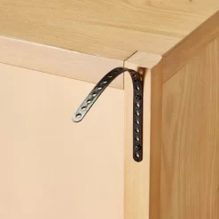 Grooved Wood With Glass 2-Door Cabinet - Natural - Hearth & Hand™ With Magnolia 10 Grooved Wood With Glass 2-Door Cabinet - Natural - Hearth & Hand™ With Magnolia -HOMCOM Store GUEST ad828782 66cb 4ad3 92bb c319b1b88f26