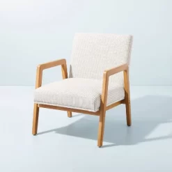 Upholstered Wood Framed Accent Arm Chair - Hearth & Hand™ With Magnolia 18 Upholstered Wood Framed Accent Arm Chair - Hearth & Hand™ With Magnolia -HOMCOM Store GUEST af5b8d5d 4da7 4bc1 b0d6 8a338795b23d