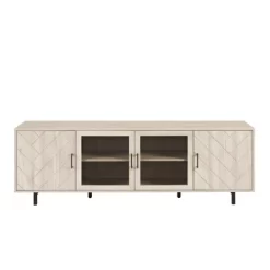 Vik Modern Boho 4 Door Herringbone TV Stand For TVs Up To 80" - Saracina Home 11 Vik Modern Boho 4 Door Herringbone TV Stand For TVs Up To 80" - Saracina Home -HOMCOM Store GUEST b08db226 d2f4 4b00 92c0 9188cbaee310