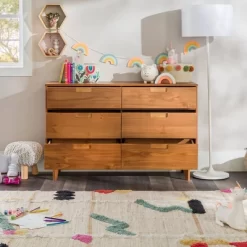 Mid-Century Modern Groove Wood 6 Drawer Dresser - Saracina Home 36 Mid-Century Modern Groove Wood 6 Drawer Dresser - Saracina Home -HOMCOM Store GUEST b23f9ced 0f20 4832 b513 915786661b90