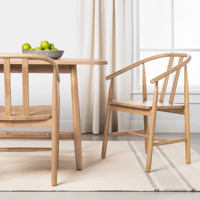 Sculpted Wood Dining Chair - Hearth & Hand™ With Magnolia 1 Sculpted Wood Dining Chair - Hearth & Hand™ With Magnolia