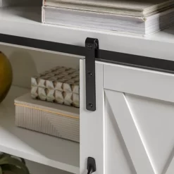 Transitional Sliding Barndoor Highboy TV Stand For TVs Up To 58" - Saracina Home 29 Transitional Sliding Barndoor Highboy TV Stand For TVs Up To 58" - Saracina Home -HOMCOM Store GUEST b5a3e537 90f4 4e58 a208 0c36538d1d04