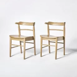 2pk Kaysville Curved Back Wood Dining Chair - Threshold™ Designed With Studio McGee 19 2pk Kaysville Curved Back Wood Dining Chair - Threshold™ Designed With Studio McGee -HOMCOM Store GUEST b8859535 25d6 44f9 9ed4 882e7bed9037