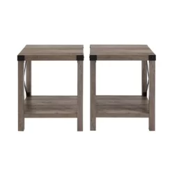 Set Of 2 Sophie Rustic Farmhouse X Frame Side Tables - Saracina Home 19 Set Of 2 Sophie Rustic Farmhouse X Frame Side Tables - Saracina Home -HOMCOM Store GUEST ba192e9c bdb3 4fbc b015 1e016932d4a2
