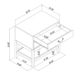 Elmira Nightstand Brown - Threshold™ Designed With Studio McGee -HOMCOM Store GUEST ba23a28f 8b95 42ea acce 9cc3df7af05f