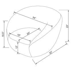 Swivel Accent Chair - Room Essentials™ -HOMCOM Store GUEST ba44349c 1ec8 4fc6 a351 c93a6f2267d2