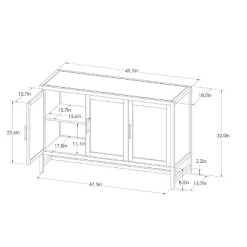 Warwick 3 Door Accent TV Stand For TVs Up To 59" - Threshold™ 21 Warwick 3 Door Accent TV Stand For TVs Up To 59" - Threshold™ -HOMCOM Store GUEST ba5cd40d 7348 4de0 bac8 5ec1775d8cb4