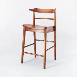 Kaysville Curved Back Wood Counter Height Barstool - Threshold™ Designed With Studio McGee 18 Kaysville Curved Back Wood Counter Height Barstool - Threshold™ Designed With Studio McGee -HOMCOM Store GUEST baa82fbe ac12 4c2a 9ae3 99bba3e5e2ba