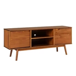 Solid Wood Mid-Century Modern TV Stand For TVs Up To 65" - Saracina Home 28 Solid Wood Mid-Century Modern TV Stand For TVs Up To 65" - Saracina Home -HOMCOM Store GUEST bcf10612 ab1c 44cb 835f 7b34eadc967d