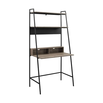 36" Writing Desk With Open Storage Ladder Bookshelf - Saracina Home 10 36" Writing Desk With Open Storage Ladder Bookshelf - Saracina Home - Image 10