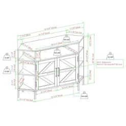 Atticus Modern Farmhouse 2 Door Corner TV Stand For TVs Up To 55" Rustic Oak - Saracina Home 17 Atticus Modern Farmhouse 2 Door Corner TV Stand For TVs Up To 55" Rustic Oak - Saracina Home -HOMCOM Store GUEST be7fd8ed 5976 4d60 b751 9a39a330340e