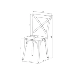 Set Of 2 Malden French Bistro Dining Chair Black - Threshold™ 12 Set Of 2 Malden French Bistro Dining Chair Black - Threshold™ -HOMCOM Store GUEST be93dcf6 6a27 4d9e 83a8 3927be01d462