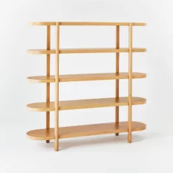 57" Portola Hills 5 Shelf Horizontal Bookcase - Threshold™ Designed With Studio McGee 20 57" Portola Hills 5 Shelf Horizontal Bookcase - Threshold™ Designed With Studio McGee -HOMCOM Store GUEST bed2ce48 01ab 45f8 b6fb a2a0d9f7705a