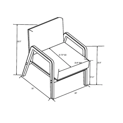 Upholstered Wood Framed Accent Arm Chair - Hearth & Hand™ With Magnolia 8 Upholstered Wood Framed Accent Arm Chair - Hearth & Hand™ With Magnolia - Image 8