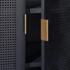 66" East Bluff Woven Cabinet Black - Threshold™ Designed With Studio McGee -HOMCOM Store GUEST c257520a eec7 407a b715 3ee6acc782cd