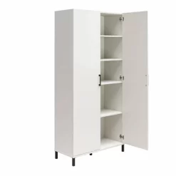 36" Vario 2 Door Wide Storage Cabinet White - Room & Joy -HOMCOM Store GUEST c879db20 3583 49eb 8e39 54e1bf5abe2a