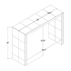 Ogden Burled Wood Console Table - Threshold™ Designed With Studio McGee -HOMCOM Store GUEST c9d87896 2f67 4a2a 9ba3 39f9f44679da