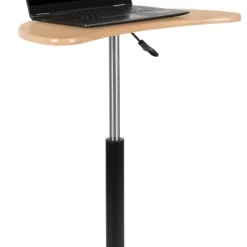 Emma And Oliver Sit To Stand Mobile Laptop Computer Desk - Portable Rolling Standing Desk -HOMCOM Store GUEST cda985ec f7c8 46f9 911a cb46266586b8