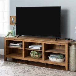 Transitional 6 Cubby Wood Open Storage Wood TV Stand For TVs Up To 80"- Saracina Home 21 Transitional 6 Cubby Wood Open Storage Wood TV Stand For TVs Up To 80"- Saracina Home -HOMCOM Store GUEST ce83f227 95ad 48d0 9fb8 48e192d8fef5