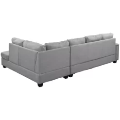 108" Reversible L-Shape Sectional Sofa Couch With Storage Ottoman-ModernLuxe 19 108" Reversible L-Shape Sectional Sofa Couch With Storage Ottoman-ModernLuxe -HOMCOM Store GUEST cf67049d 154f 4dc2 ae99 6b6bcf37a836