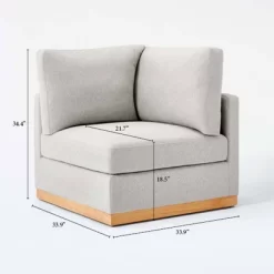 Woodland Hills Modular Sectional Corner Light Gray - Threshold™ Designed With Studio McGee 21 Woodland Hills Modular Sectional Corner Light Gray - Threshold™ Designed With Studio McGee -HOMCOM Store GUEST d13a80c0 94a7 4a14 807c 01f454d7e453