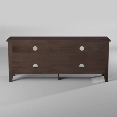 Transitional 4 Cubby Wood Open Storage TV Stand For TVs Up To 65"- Saracina Home 7 Transitional 4 Cubby Wood Open Storage TV Stand For TVs Up To 65"- Saracina Home - Image 7