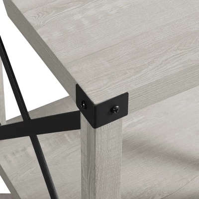 Sophie Rustic Industrial X Frame Side Table - Saracina Home 5 Sophie Rustic Industrial X Frame Side Table - Saracina Home - Image 5