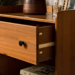 Set Of 2 Katie Transitional Tray Top 1 Drawer Solid Wood Nightstands Caramel - Saracina Home 11 Set Of 2 Katie Transitional Tray Top 1 Drawer Solid Wood Nightstands Caramel - Saracina Home -HOMCOM Store GUEST d6c58c76 0690 448a 9554 69c6d963e275