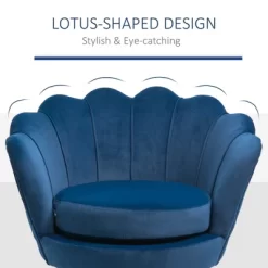 HomCom Elegant Velvet Upholstered Accent Leisure Club Chair With Gold Metal Legs 17 HomCom Elegant Velvet Upholstered Accent Leisure Club Chair With Gold Metal Legs -HOMCOM Store GUEST d82b585e 3da8 4dc5 88b0 ed97c7dde64b