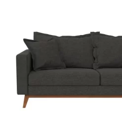 Maryan Pillowback Wood Stretcher Sofa Gray Linen - Room & Joy -HOMCOM Store GUEST da265011 62e5 4fb0 855f b56065792a88