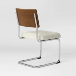 2pk Cecilton Chrome Cantilever Dining Chairs Cream Boucle - Threshold™ -HOMCOM Store GUEST da5167cd 3a46 4c0c a287 6bc5e486b905