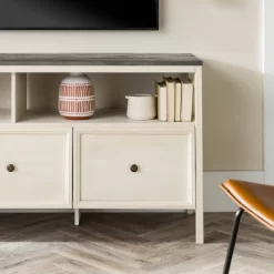 Farmhouse 3 Drawer Wood TV Stand For TVs Up To 65" - Saracina Home 23 Farmhouse 3 Drawer Wood TV Stand For TVs Up To 65" - Saracina Home -HOMCOM Store GUEST db616c55 957b 4465 80b7 0cddcd1d7792