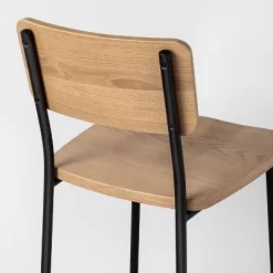 Wood & Steel Bar Stool - Natural/Black - Hearth & Hand™ With Magnolia 9 Wood & Steel Bar Stool - Natural/Black - Hearth & Hand™ With Magnolia -HOMCOM Store GUEST dd89e9f1 7a47 4584 b4ec a8a659027411