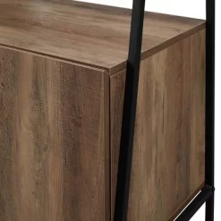 72" Open Shelf And Closed Storage Cabinet Ladder Bookcase - Saracina Home -HOMCOM Store GUEST ded49d99 27c1 4ea8 a1ba cd985adc4624