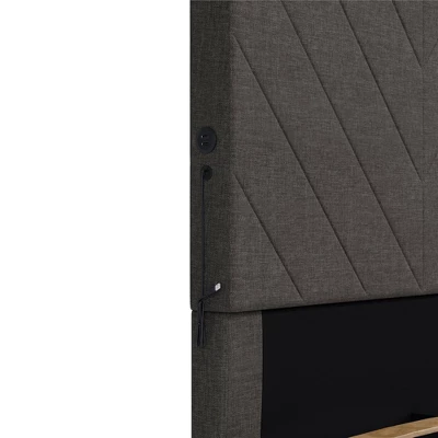 Yanis Upholstered Bed With USB - Room & Joy 6 Yanis Upholstered Bed With USB - Room & Joy - Image 6